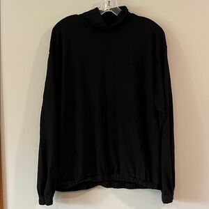 Sundry - Evereve, Black Turtleneck Sweatshirt, 4/L